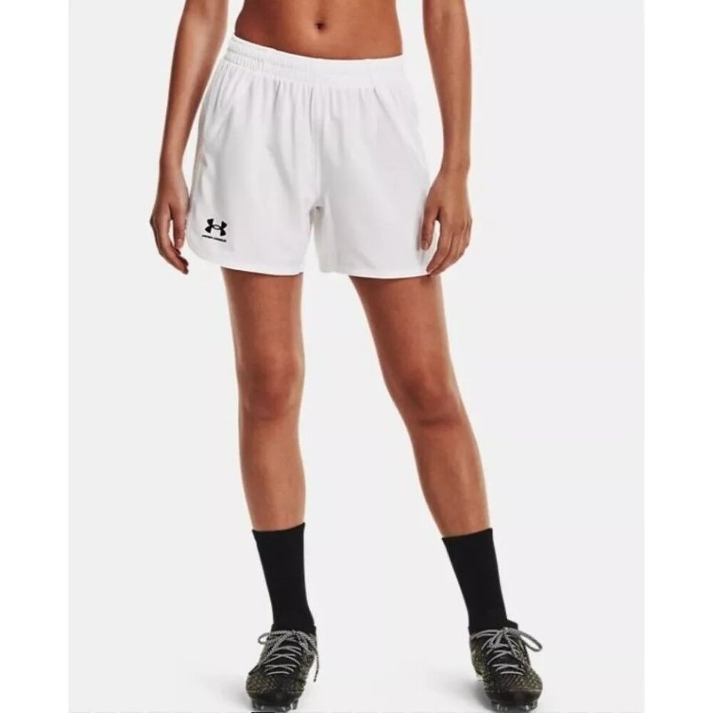Under Armour Womens UA Accelerate Training Shorts White Size L